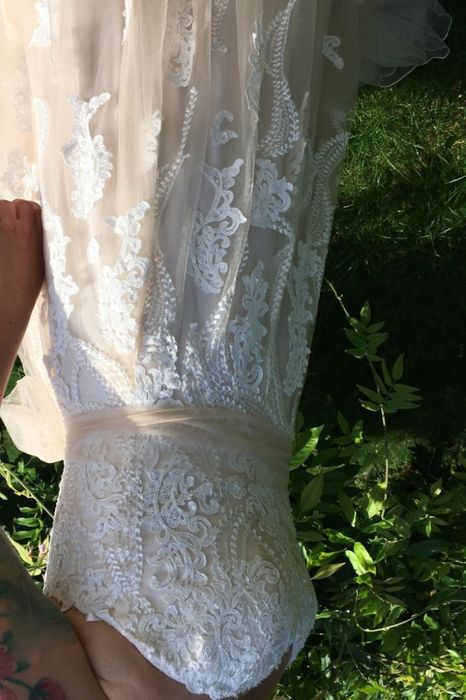 Suknia Ślubna Lillian West przepiękna boho Sand Ivory