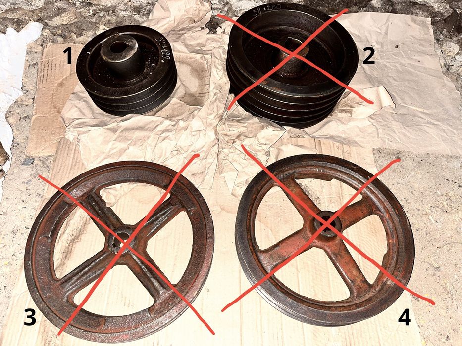 Шків трьохручейний профіль Б, 195 на 32