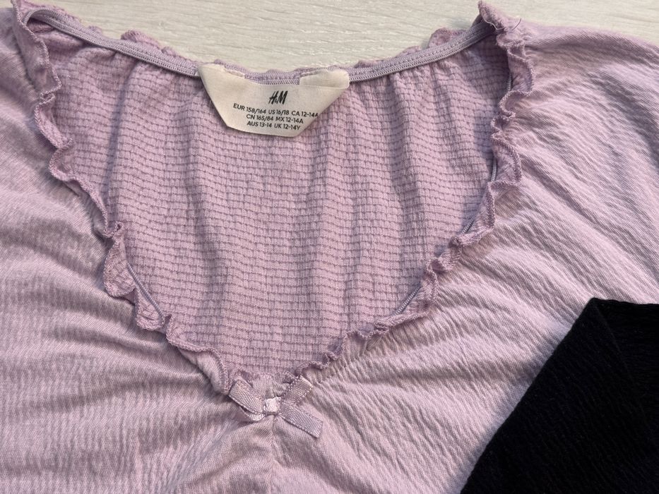 Bluzka H&M dwie sztuki rozmiar 146/152 i 158/164
