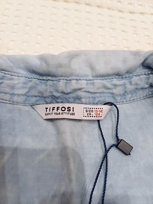 Camisa comprida de ganga