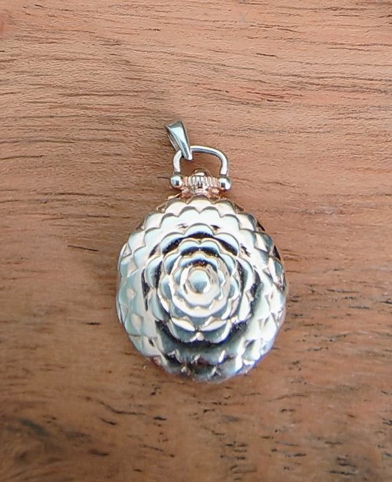 Piękna srebrna zawieszka złocona Srebro