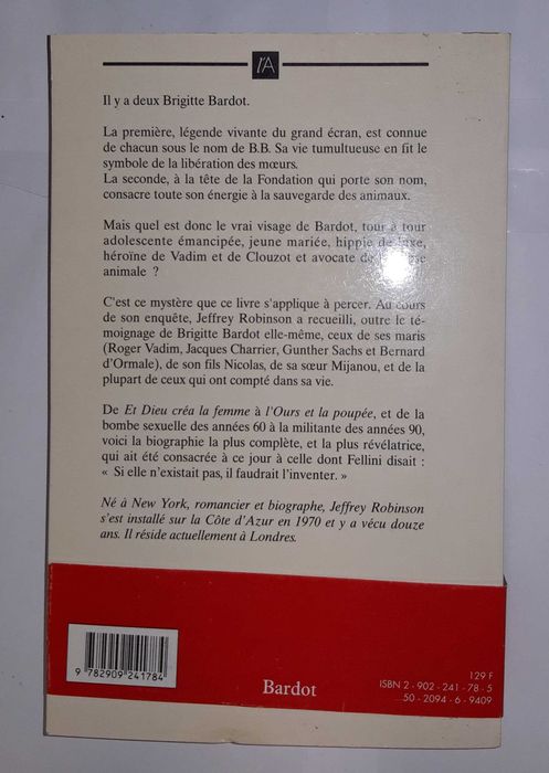 Livro  Ref: CxB - Jeffrey Robinson - Bardot