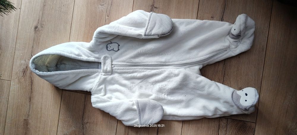 Kombinezon niemowlęcy next baby pingwin 56-62