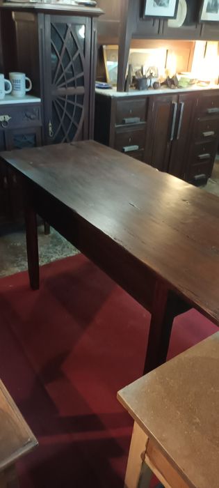 Mesa Antiga Restaurada uma Gaveta