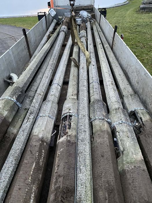 Słup energetyczny, słup oświetleniowy z dostawą HDS