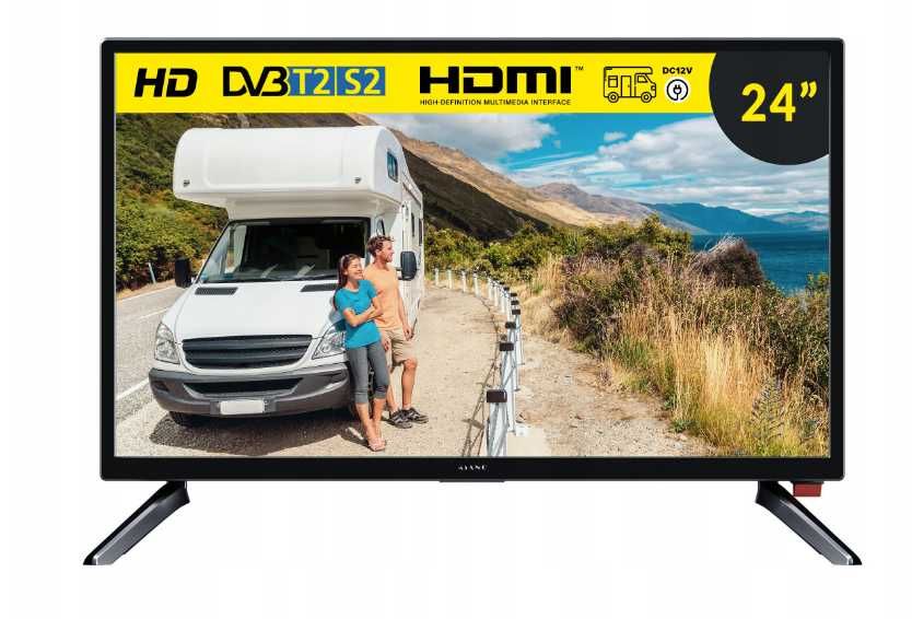 Telewizor LED Kiano SlimTV 24" HD Ready czarny 12/220v