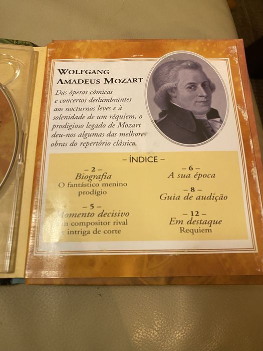 CD + Livro Mozart - Obras-Primas Musicais (Coleção Grandes Mestres)