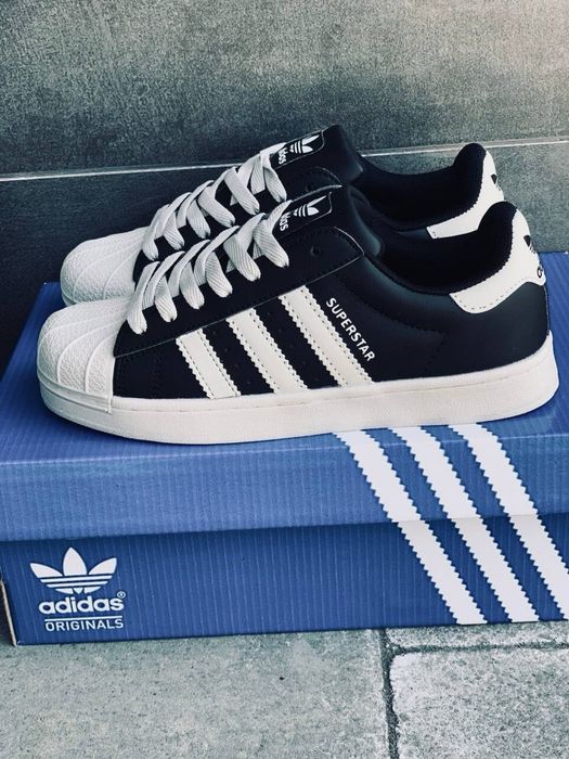 Хит продаж / Адидас суперстар adidad superstar / популярные кросовки адидас / женские суперстары / черно белые адики / низкая подошва / кеды адидас