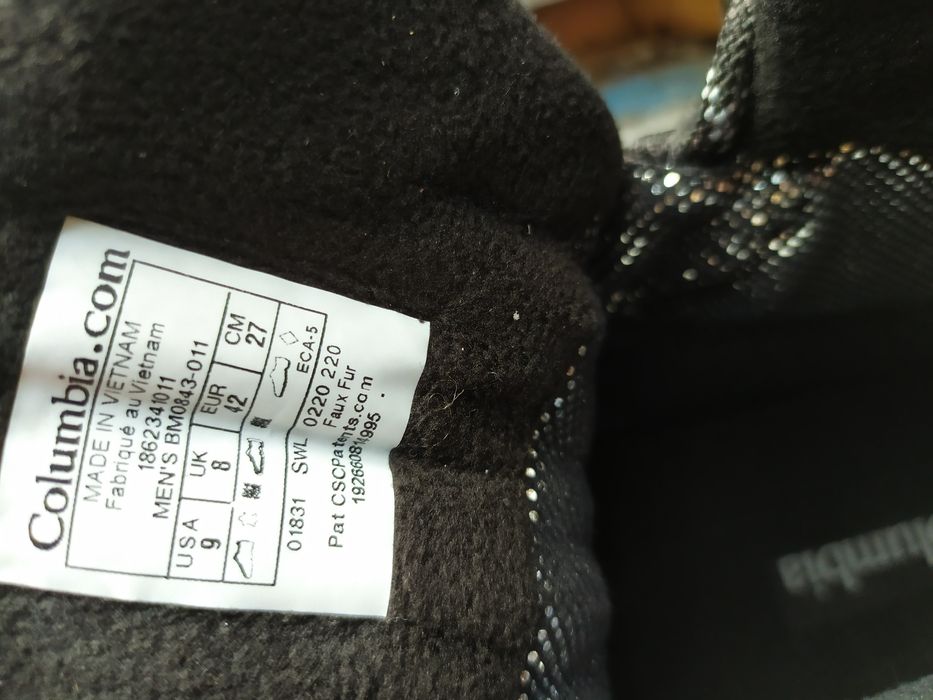 44,44,5. Ботинки зимние Columbia SH/FT OUTDRY BOOT