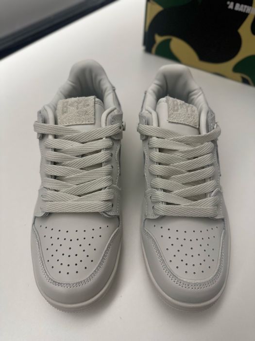 A Bathing Ape Bape Sk8 Sta Triple White Nubuck