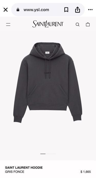 Megaprojects Felpe Ysl Saint Laurent] Hoodie FW25 818538Y36SW 워드로브