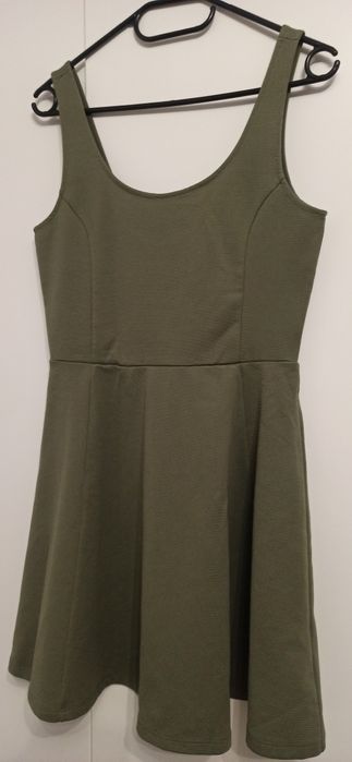 Letnia sukienka H&M uniwersalny khaki