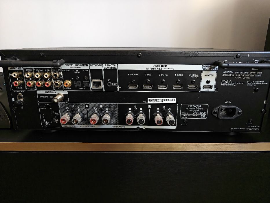 Amplituner stereo Denon DRA-800H 2x145W wzmacniacz subwoofer HDMI RCA