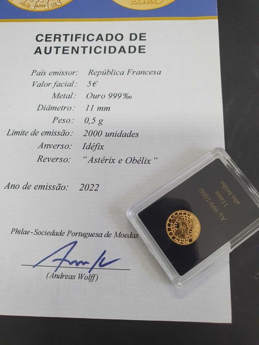 Moeda de ouro para colecionadores