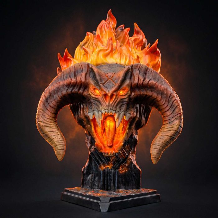 Balrog – Busto Impresso em 3D e Pintado à Mão | The Lord of the Rings | NexoStudios