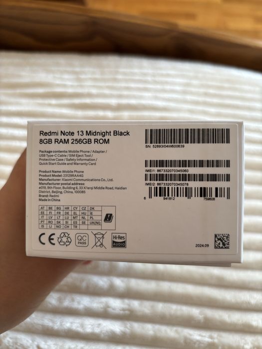 Xiaomi Redmi Note 13 Midnight Black 8GB RAM 256GB ROM