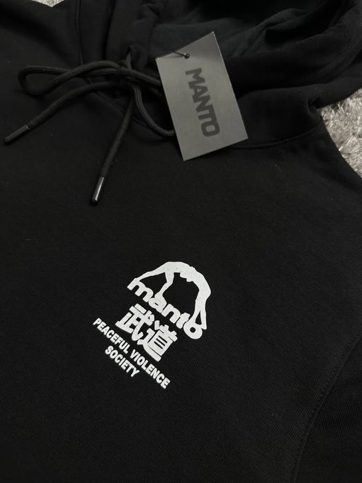 Худі Manto Classic чорне/ кофта светр манто чорна борци/ чоловіче худі