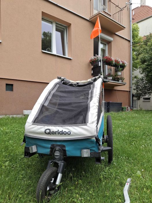 Przyczepka rowerowa Qeridoo Kidgoo 1 amortyzowana Thule, Burley, Hamax