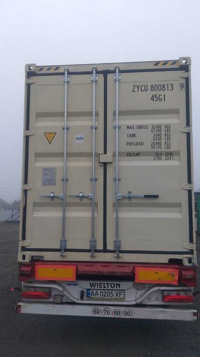 новий 40-фт High Cube (HC) морський контейнер