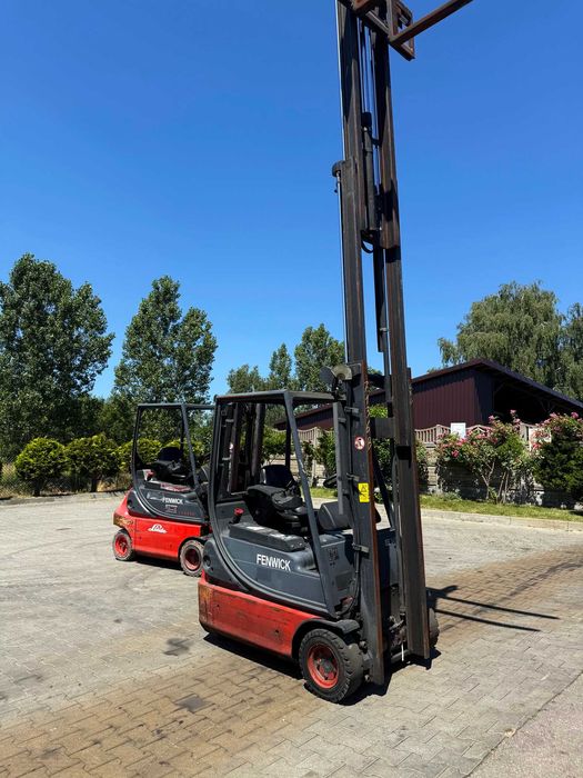 wózek widłowy elektryczny LINDE E14-02 1400kg Triplex 4.80m 2006r 4200mtg