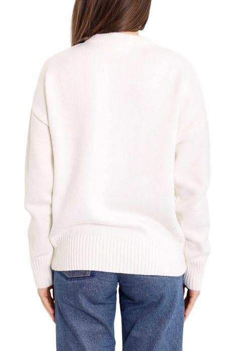Светр AMI Paris Ami De Coeur Oversize Sweater White
