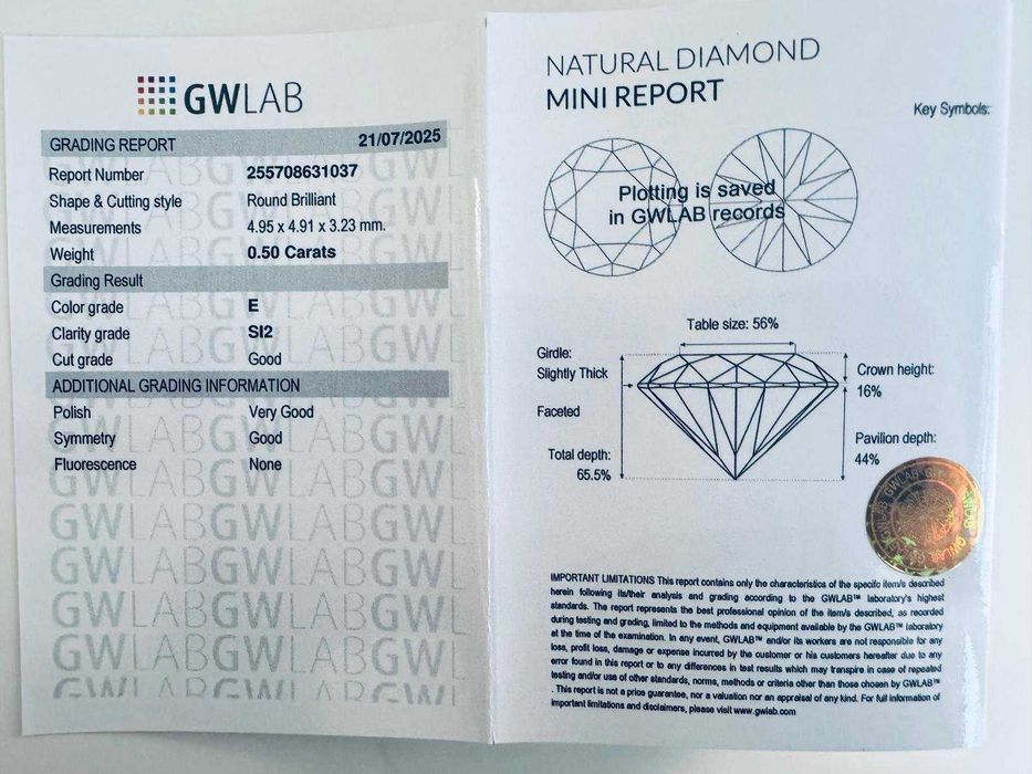 Brylant-Diament nowe 0,50 ct