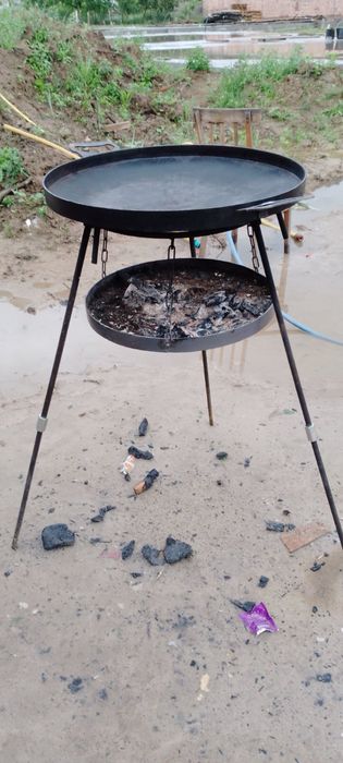 Сковорода 50см із/из справжнього диска борони.сковородка.садж.пательня