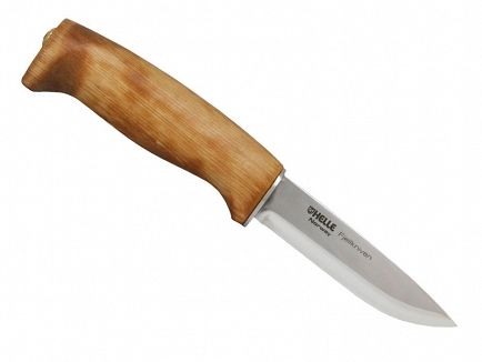Nóż Helle Fjellkniven 12C27 + skórzane etui + chusta + pudełko