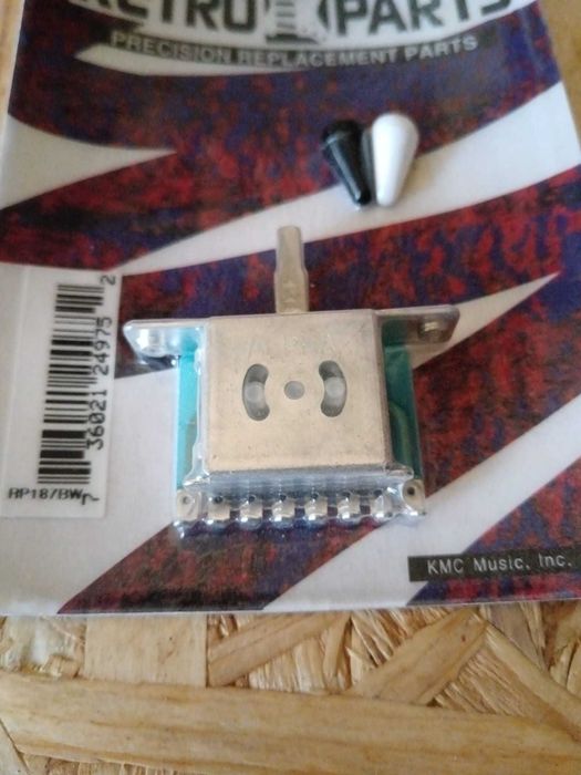 Retroparts RP187BW switch 3 way for Tele with 2 knobs