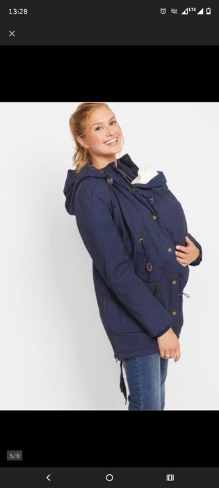 Kurtka ciążowa ze wstawką niemowlęcą 3w1