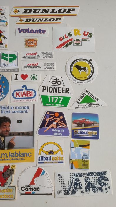 Autocolantes antidos anos 80