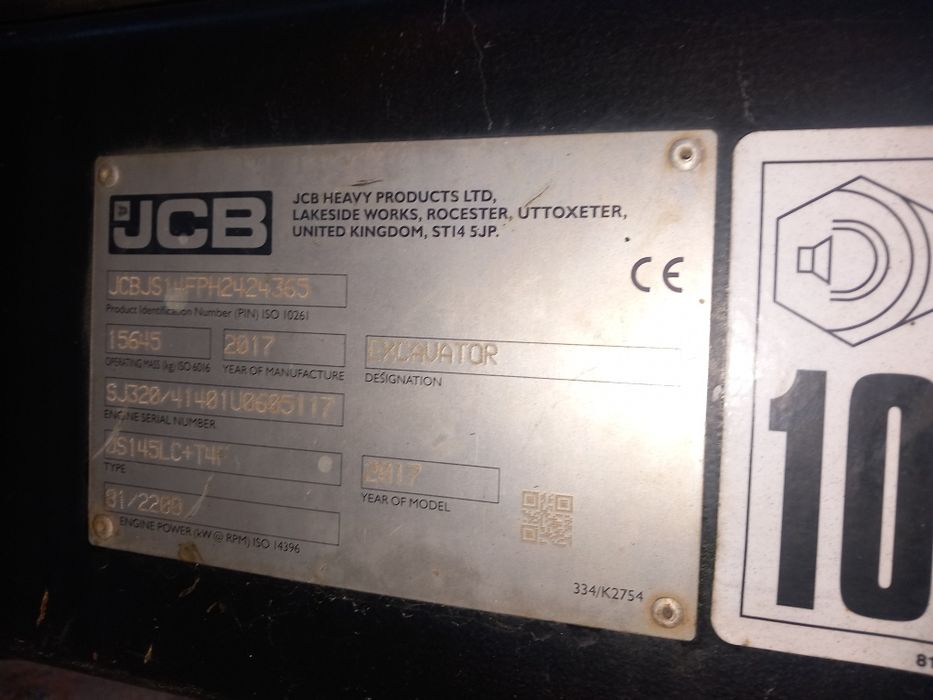 Vendo JCB 145 LC+