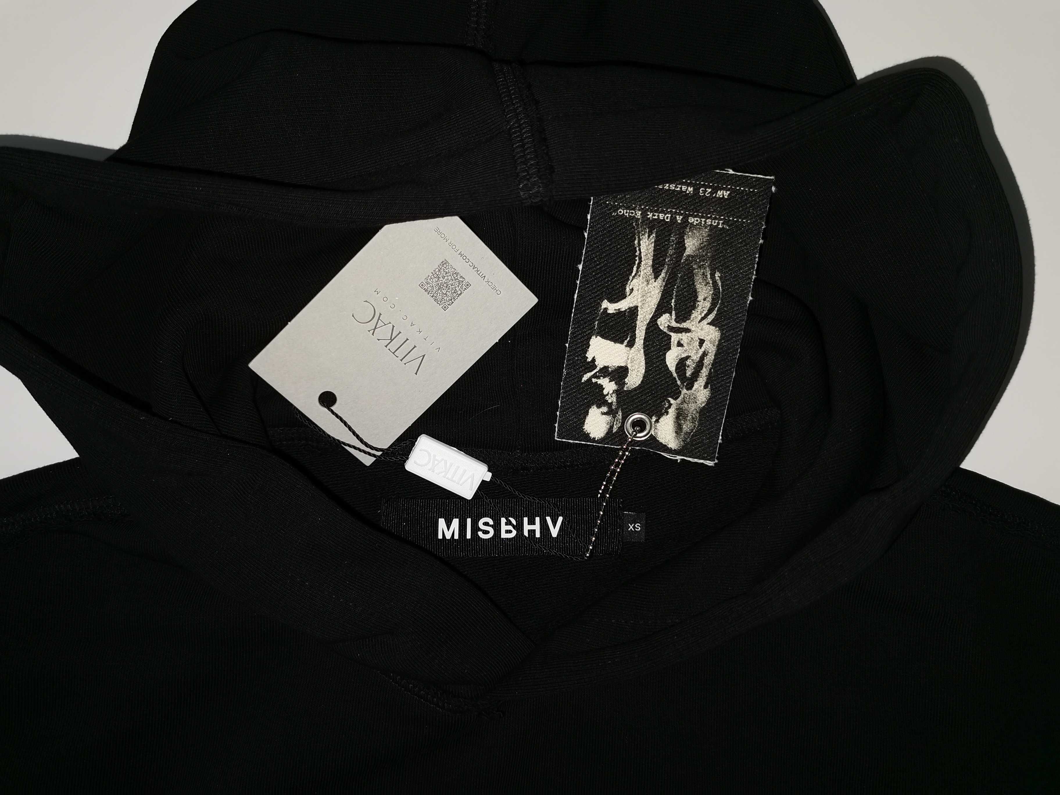 Czarna bluza MISBHV hoodie boxy fit unisex opium y2k
