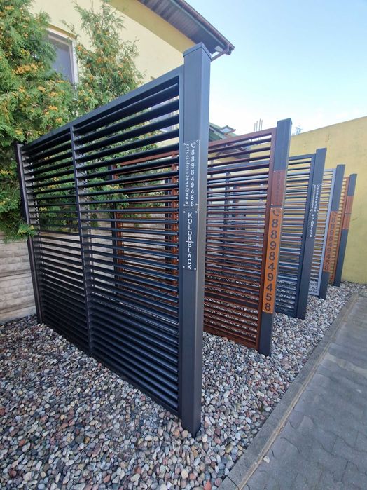 Panel żaluzjowy żaluzja metalowa taras ruchome deseczki pergola