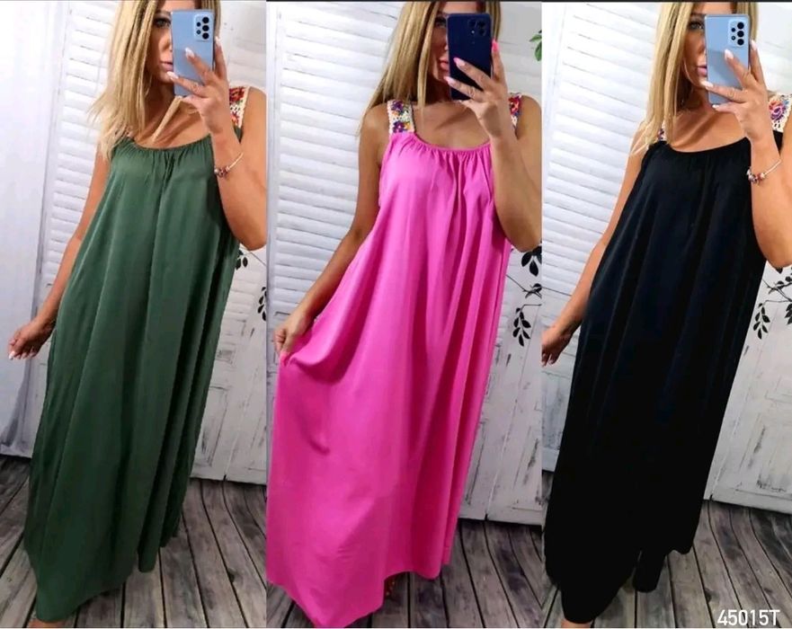 Maxi sukienka letnia oversize