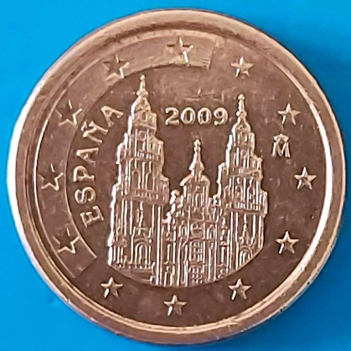 1 Cêntimo de 2009 de Espanha, Santiago Compostela