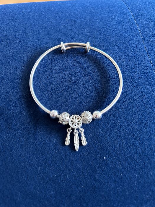 Piękna bransoletka posrebrzana