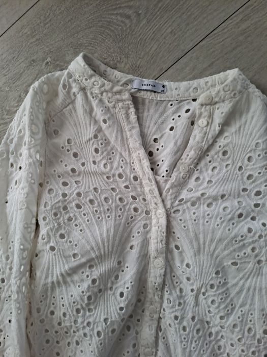 Biała azurowa sukienka 34