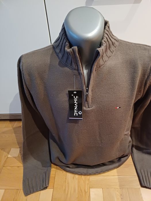 Sweter męski brązowy rozm M.
