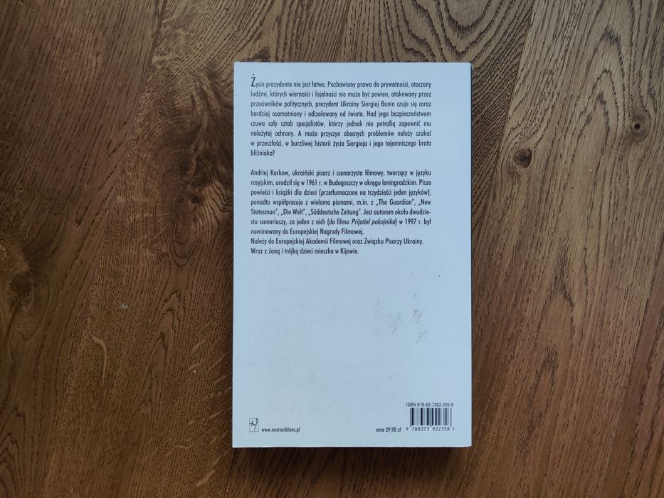 Książka Ostatnia miłość prezydenta Ukrainy - Andrzej Kurkow