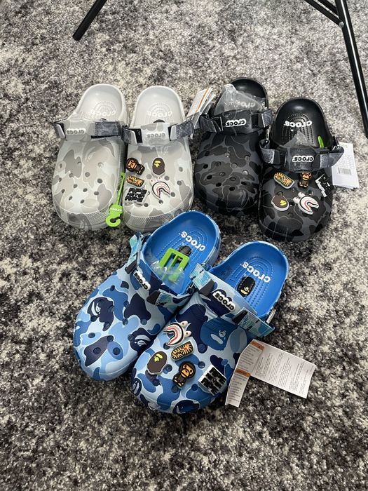 РОЗПРОДАЖ | Крокси Crocs Bape / Crocs Shrek / Тапки Крокс Бейп Шрек