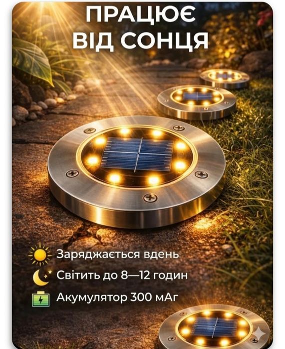 Садовий вуличний світлодіодний ліхтар