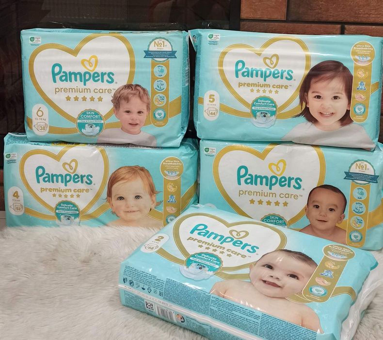 Pampers premium care 2,3,4,5,6 розміри!
