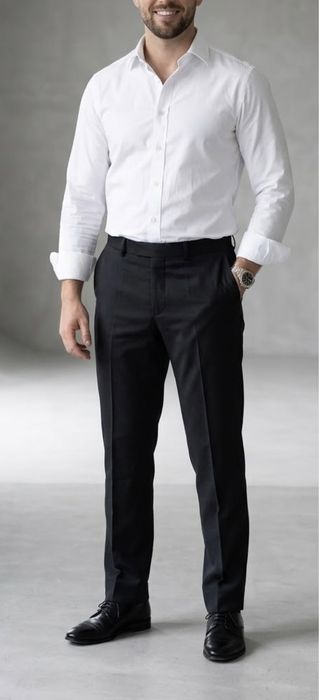 Премиум шерстяные брюки BOSS Hugo Boss Selection Super 150 (Размер 50 / L / W34)