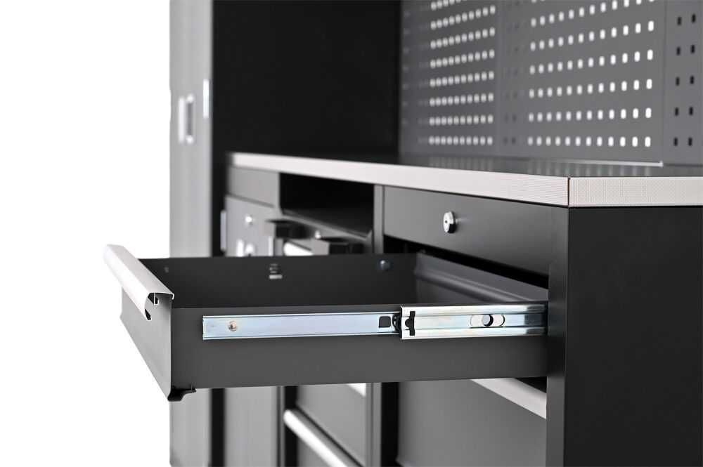 Меблі в гараж стелаж верстак стінка стелажі стіл мебель модульні стол