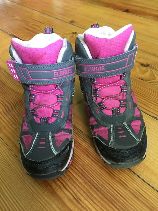 Buty elbrus zimowe 29 dziewczynki róż snieg