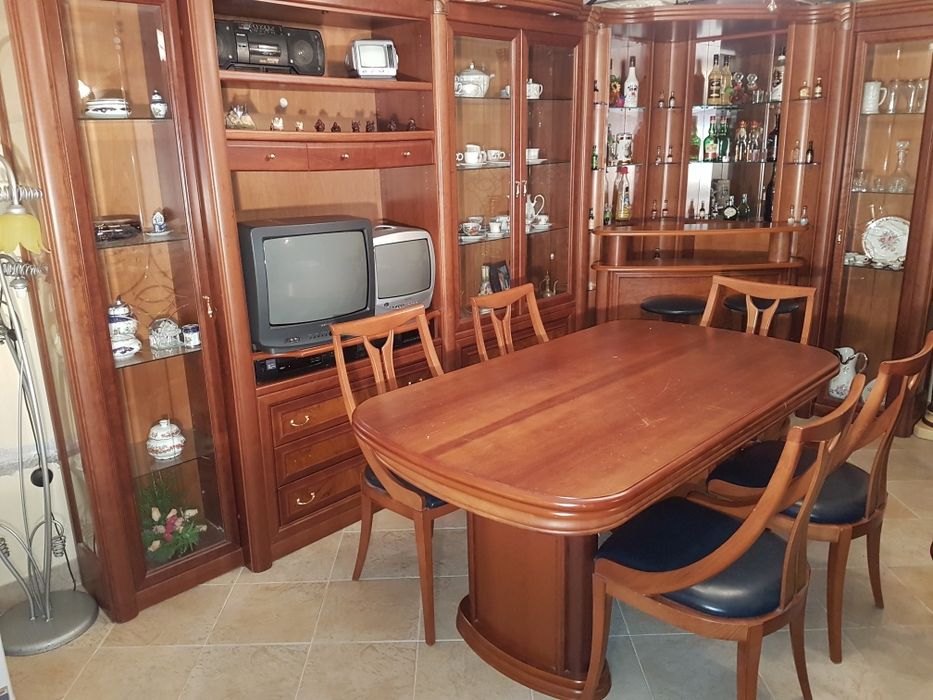 Mobília sala bar mesa cadeiras