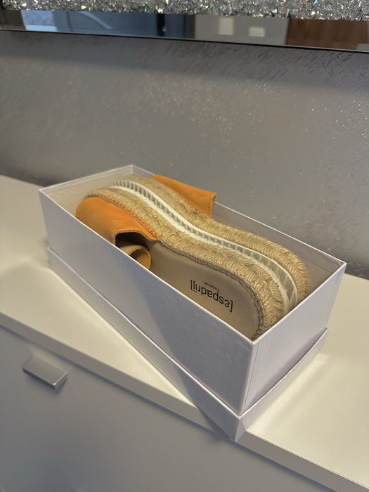 Espadryle espadrij pomarańczowe
