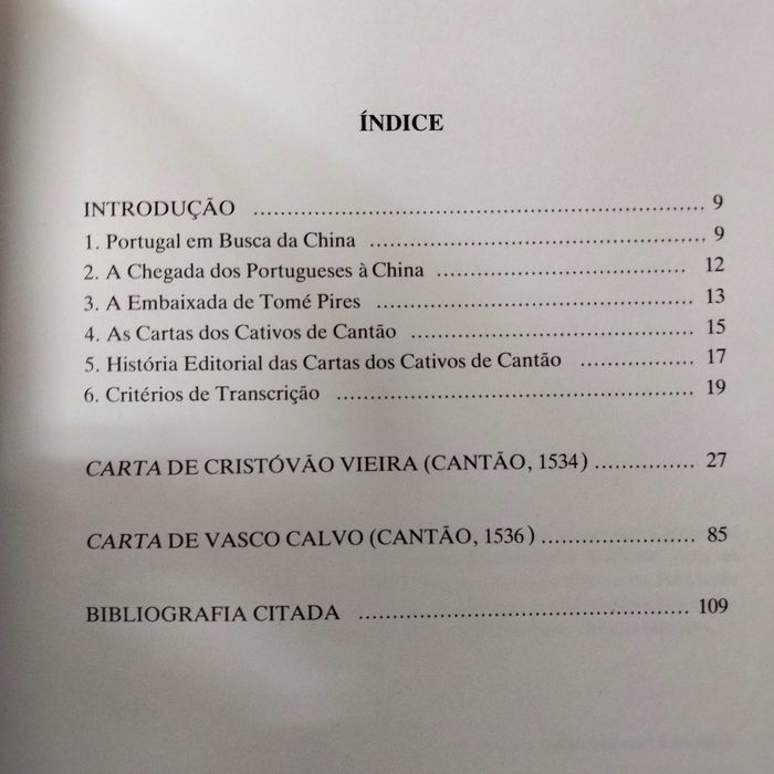 Cartas dos Cativos de Cantão: Cristóvão Vieira e Vasco Calvo (1524?)