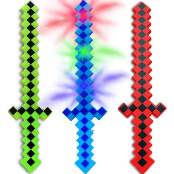 Niebieski Miecz zabawka z efektami